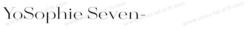 YoSophie Seven字体转换
